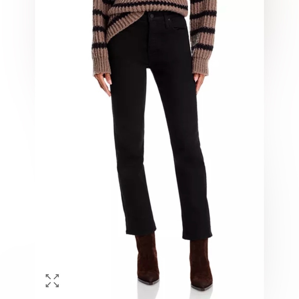 Mother Tomcat High Rise Ankle Straight Jeans in Lasting Impression